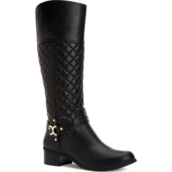 Charter Club Shoes - New Charter Club Faux Leather Harness Riding Boots​